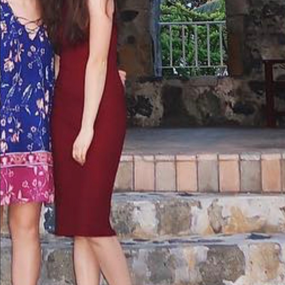 she & sky midi dress bodycon